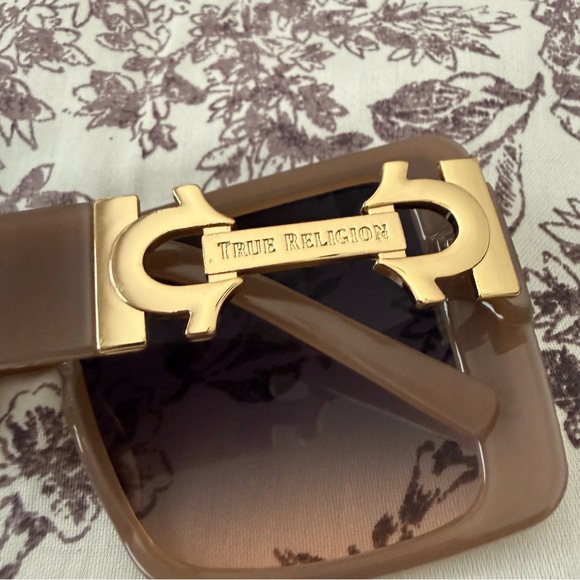 True Religion Brown Square Sunglasses main image 4